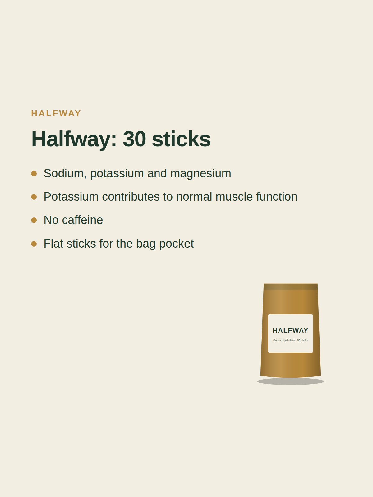 Halfway: 30 sticks 5